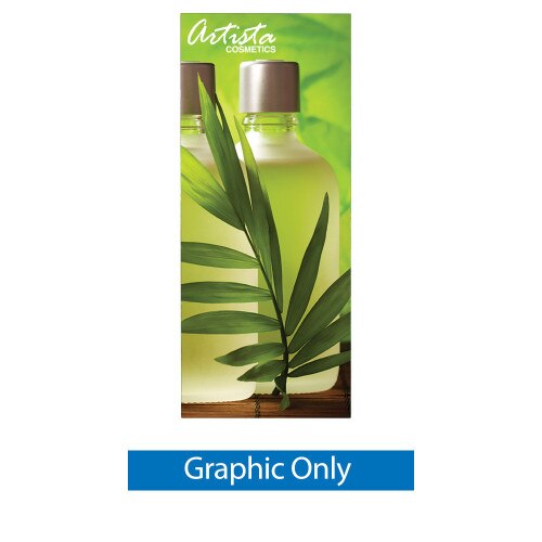 24 in. Econoroll Retractable Banner Stand Silver — Graphic Only